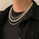 Kit de Colares Pérola e Prata - 4 Peças