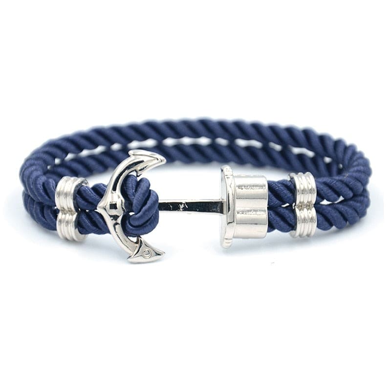 Pulseira Âncora em Corda Náutica