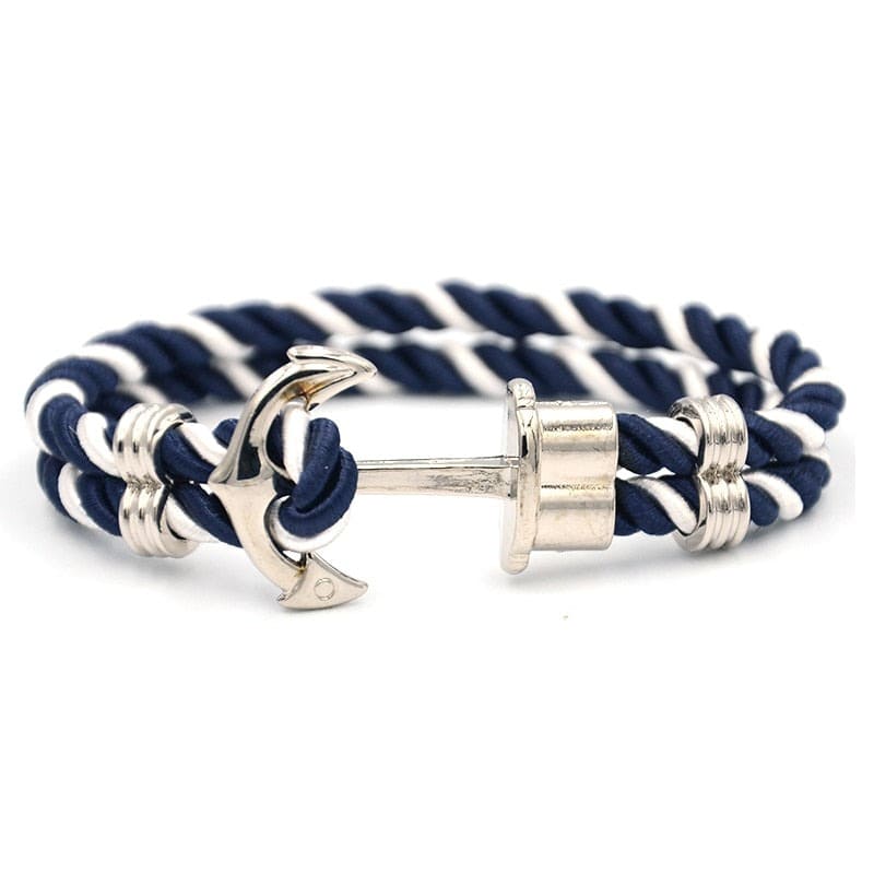 Pulseira Âncora em Corda Náutica